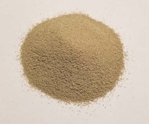 fining agen bentonite as a dry powder