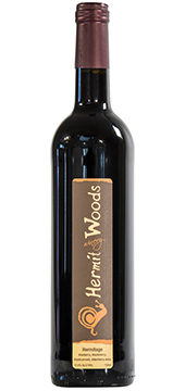 Bottle of Hermit Woods Hermitage wine.