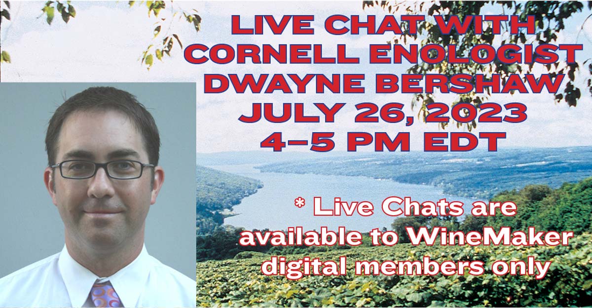 Banner for the Live Chat with Dwayne Bershaw which took place July 26, 2023