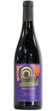Bottle of Hermit Woods Red Scare wine.