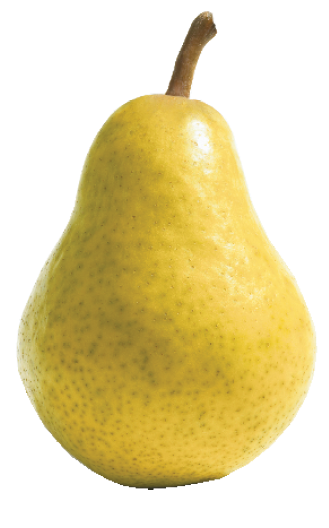 A green pear.