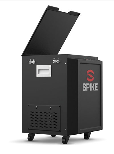 glycol unit from spike brewing on caster wheels
